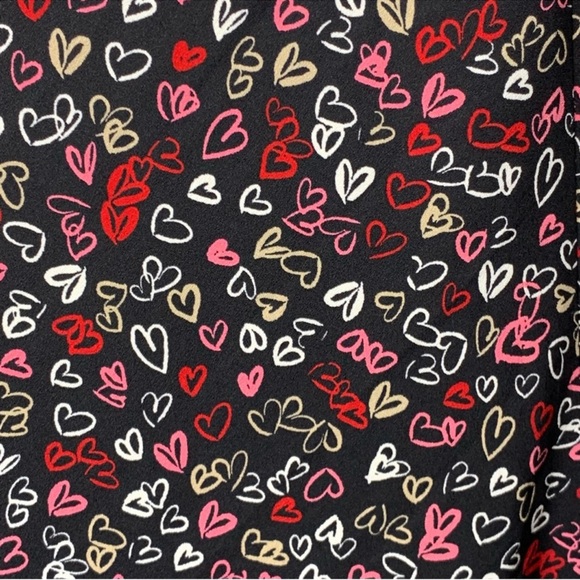 Loft silky midi heart skirt with slit - size 10P - Picture 9 of 11